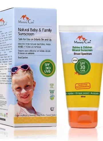 Широкоспектърен минерален слънцезащитен крем Mommy Care